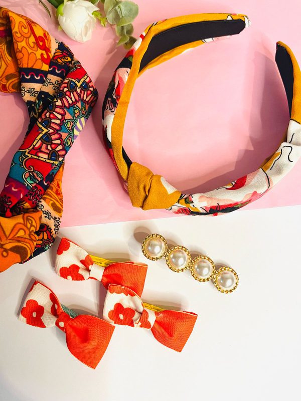 Orange Hair Accessory Set - Image 2
