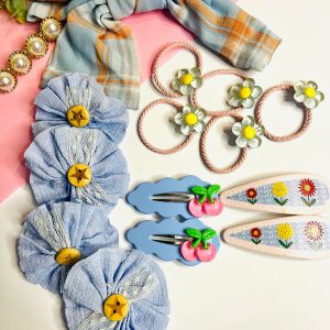 Blue Hair Accessory Set