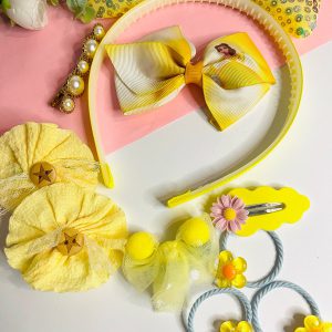 Yellow Hair Accessory Set