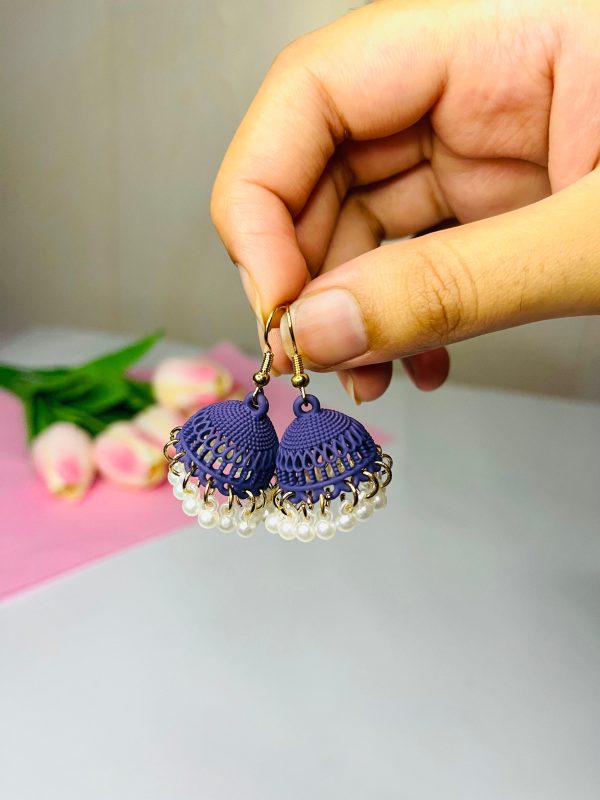 Matte Jhumki - 6 Colors - Image 2