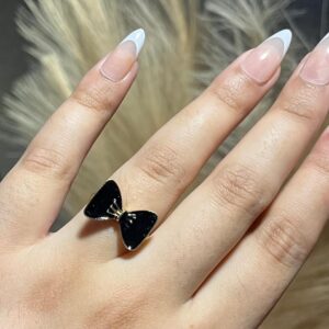 Midnight Bow Ring