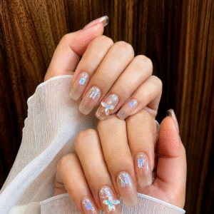 Aurora Flutter Press-On Nails