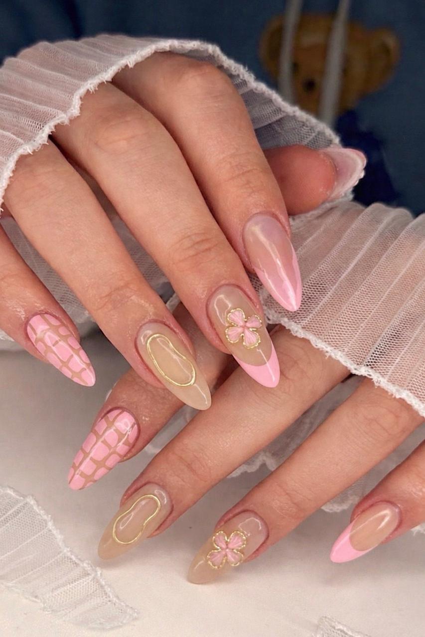 Floral Pink (Pre Glued)